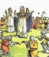 папа Урбан II произнес проповедь, в которой он призвал европейских рыцарей выступить в крестовый поход